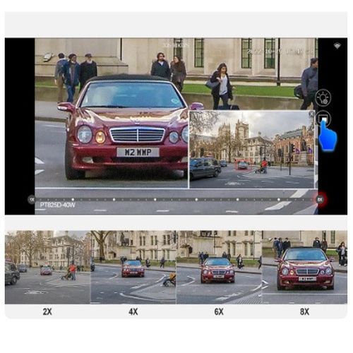 Techage 8Mp kétlencsés Hibrid PTZ kamera - 8X Zoom