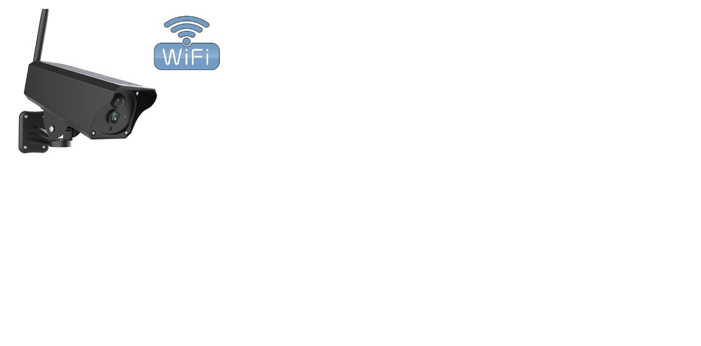 Napelemes Wi-fi kamera 4Mp - Fekete