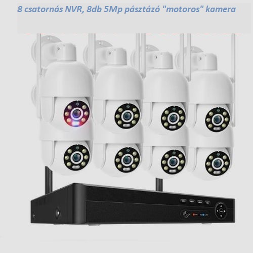 Techage 8db 5Mp PT kamerás Wi-fi kamerarendszer