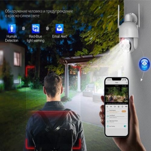 Techage 4db 8Mp Dupla lencsés PTZ kamerás Wi-fi kamerarendszer