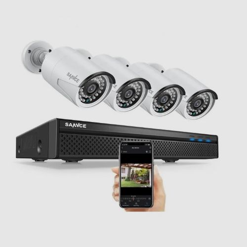 Sannce 4 kamerás  IP POE intelligens kamerarendszer  8MP - szereléssel is!