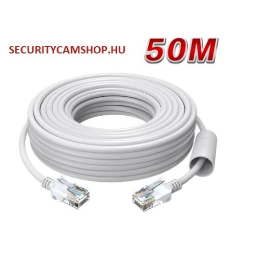 CAT5e Ethernet kábel POE kamerákhoz - 50m