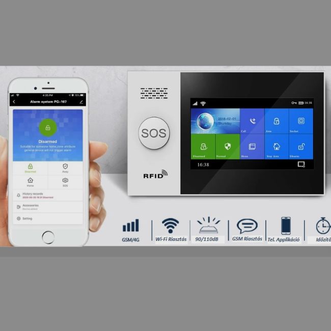 SHIELD S3 vezeték nélküli Wi-fi, GSM riasztó rendszer - beszereléssel is!